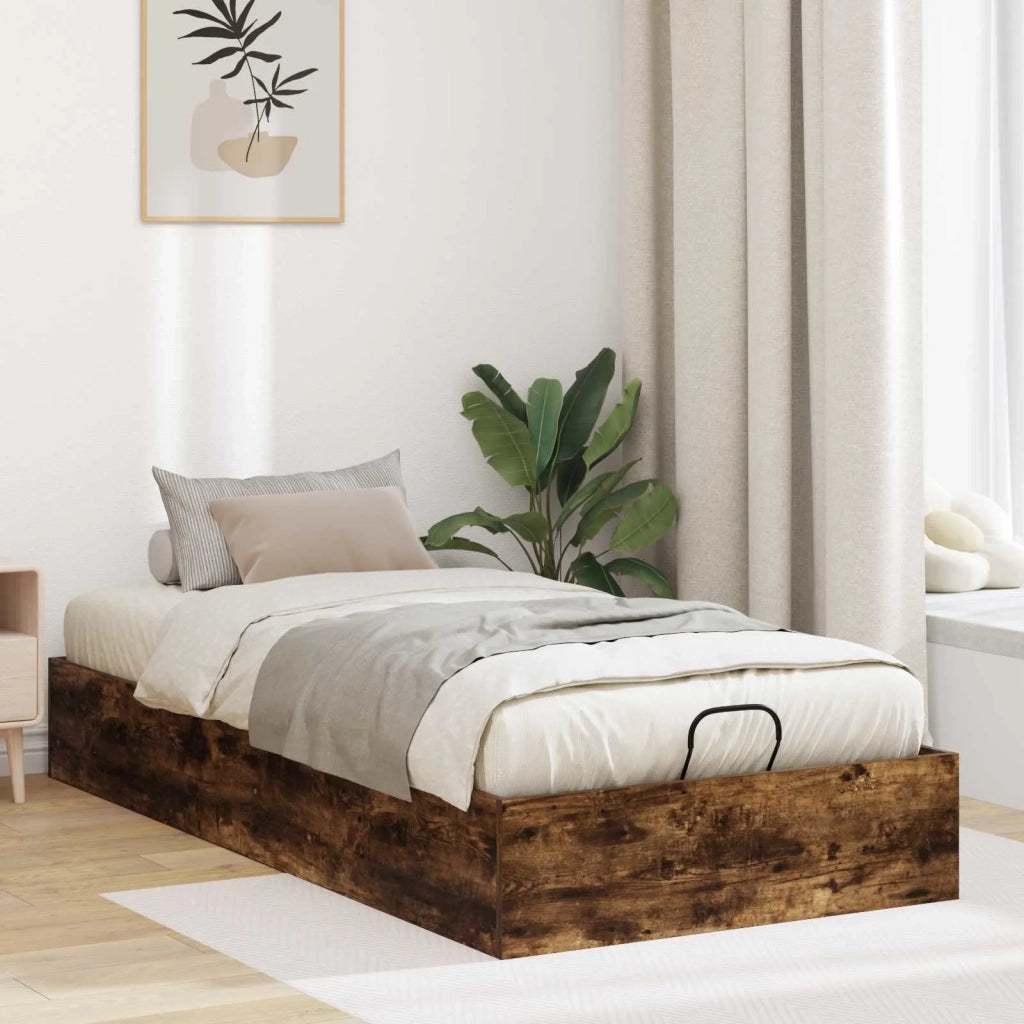 Letto ottomano Rovere fumé 193 x 120 x 25 cm Truciolare