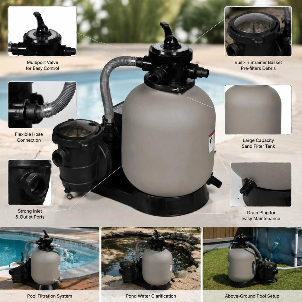 Sand Filter Pump 600 W 17.000 L/h