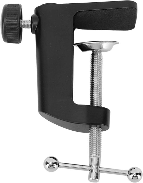Cerniera C per montaggio tavolo da ufficio 24 pollici 61 mm cerniera C in alluminio con doppie gomme antiscivolo per braccio microfono piede lampada da ufficio