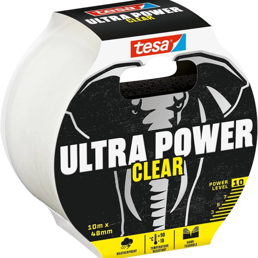 Tesa nastro di riparazione trasparente ultra power clear 10m x 48mm