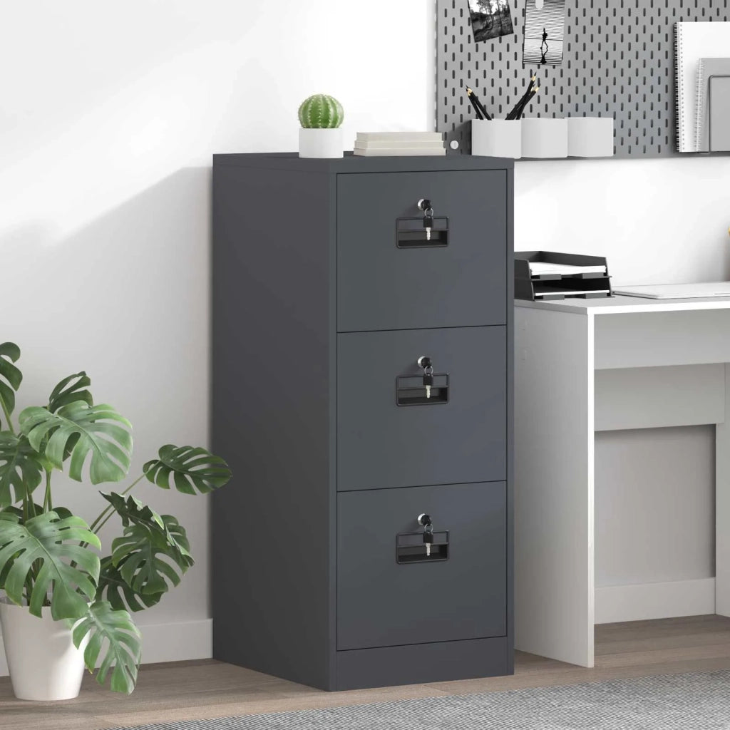 Armadio per File con cassetto Antracite 44 x 50 x 106.5 cm CFW1256264