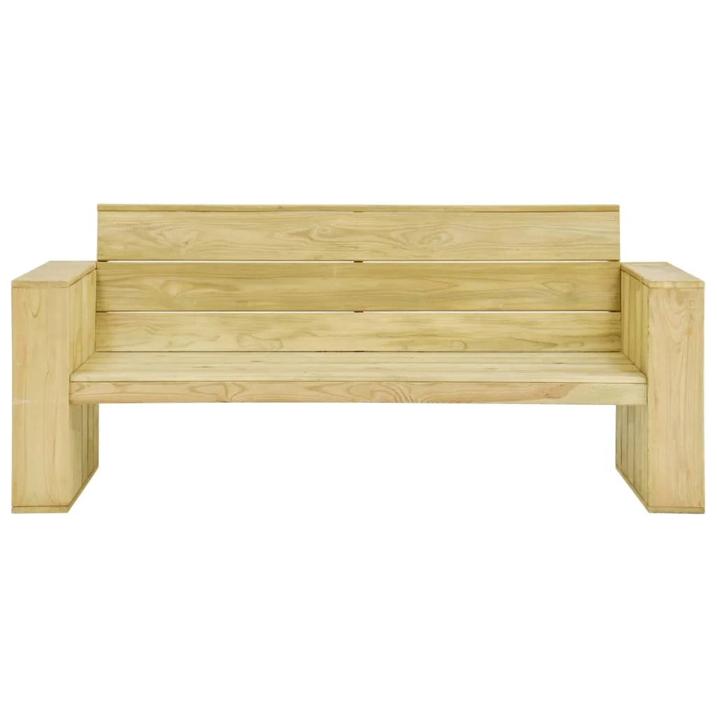 Panca da giardino mobili da esterno per patio mobili da terrazza con cuscini antracite 179 x 76 x 76 cm pino impregnato 02_0011627
