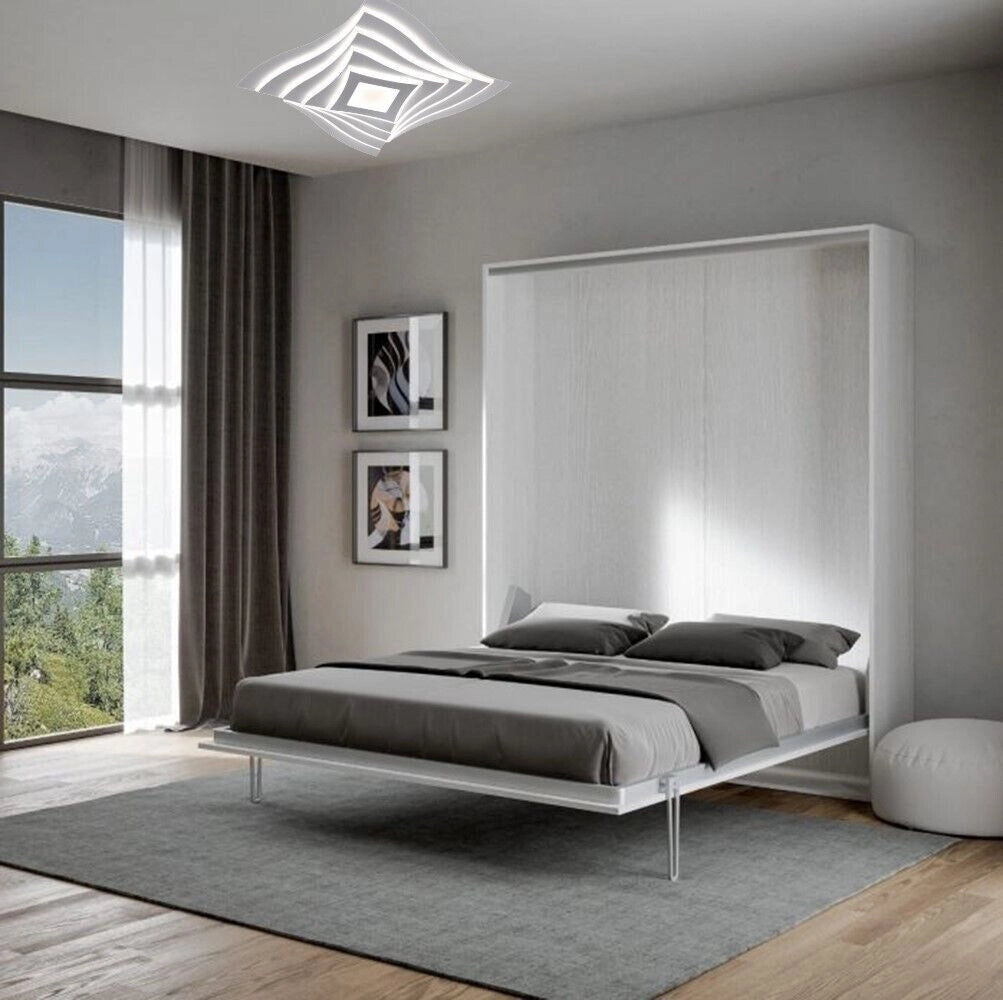 Lampadario Plafoniera Illuminazione quadrata Led Moderno 75W Luce Per Soffitto dimmerabile con telecomando