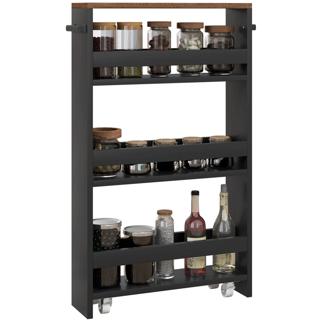 Carrello con 3 cassetti su ruote ¨C Minimal ¨C 51.5x13x80 cm