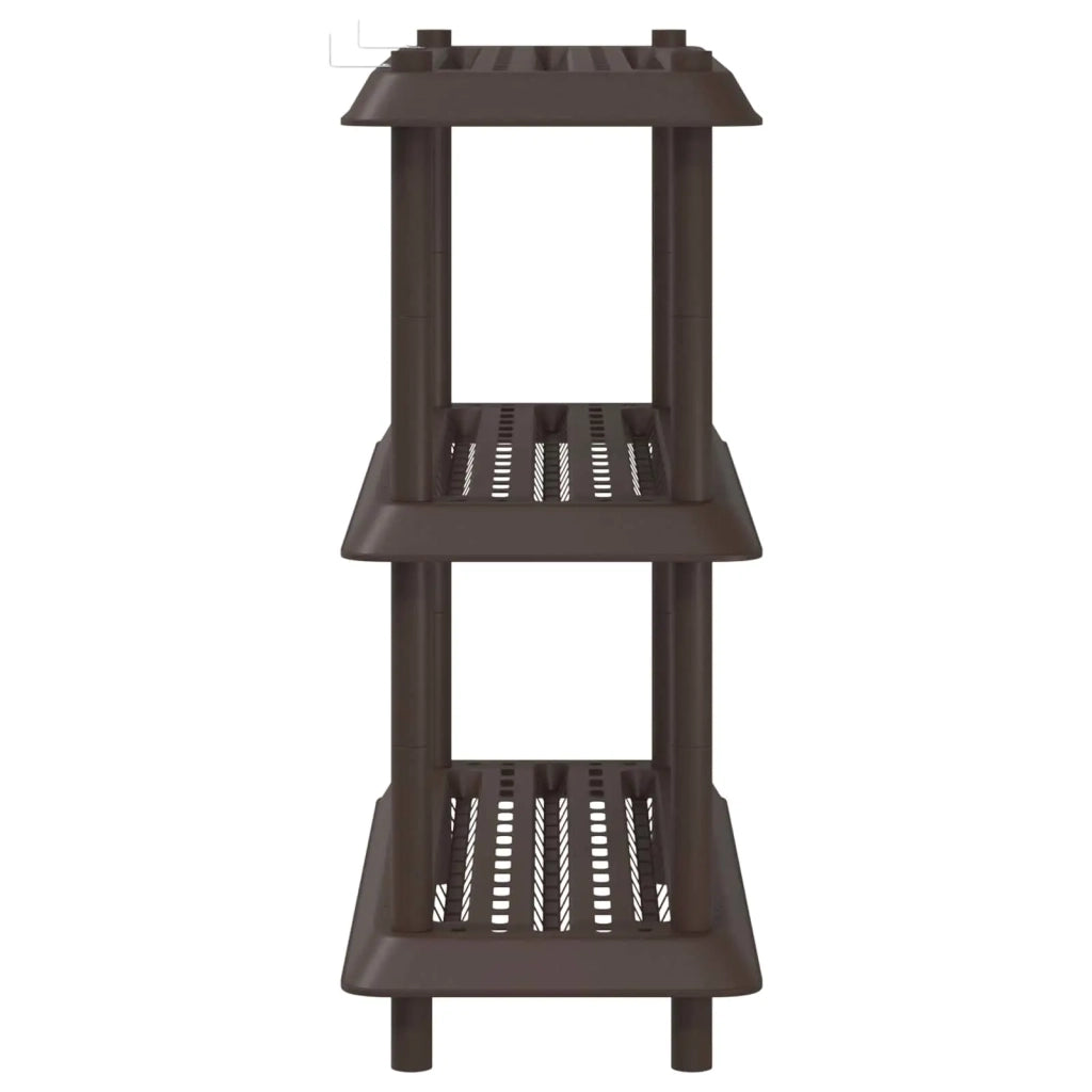 Unità di scaffalatura 3 livelli 100 x 40 x 96 cm PP Marrone 8011745