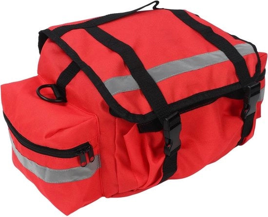 Attrezzo di Emergenza Grande - Sacchetto di Brandelli - Borsa - 600D Tela Oxford - Campeggio - Situazioni di Emergenza - Adatto a - Rosso o Blu - Borsa di Stoccaggio Pratica con Cerniera Pratica.