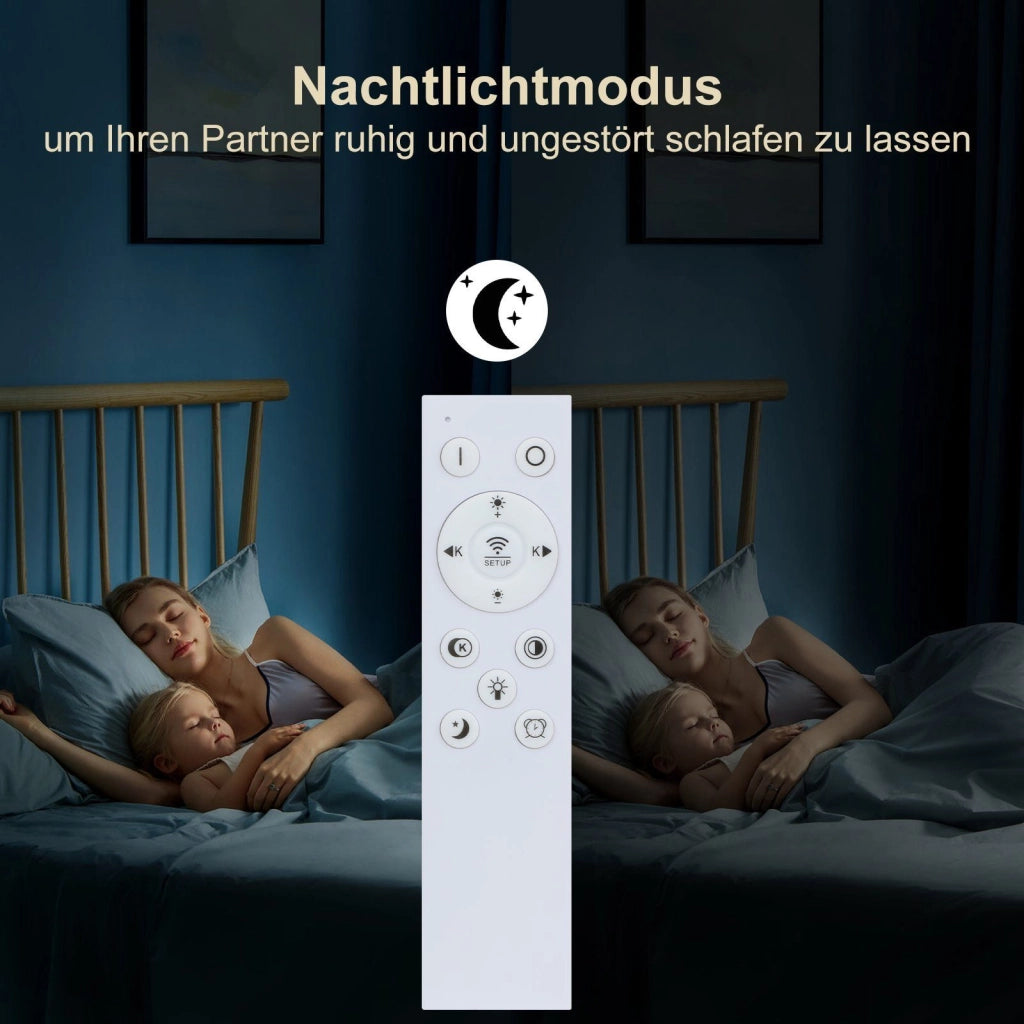 ZMH Lampada da soffitto LED metallo telecomando per camera letto