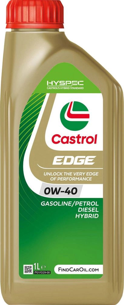 Olio lubrificante per motore auto Edge 0W40 Titanium FST 1L