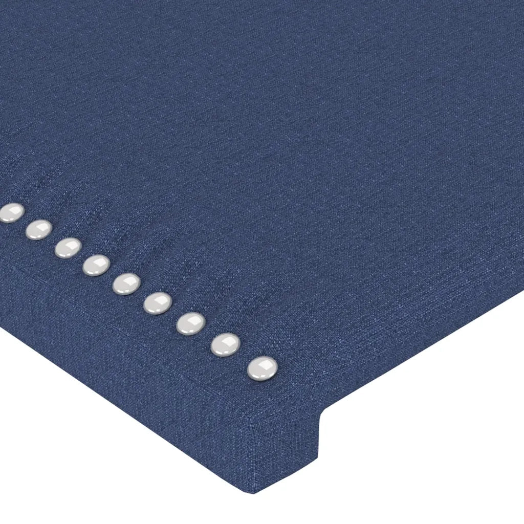 Testiera | Testata ad Orecchio Blu 147x16x118/128 cm in Tessuto
