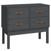 Mobile Consolle | Tavolo d'Ingresso Grigia 90x40x78 cm in Legno Massello di Pino