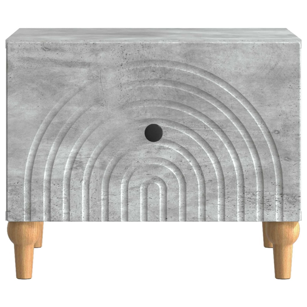 Tavolino da salotto con cassetto Grigio Cemento 49 x 50 x 40 cm 894278