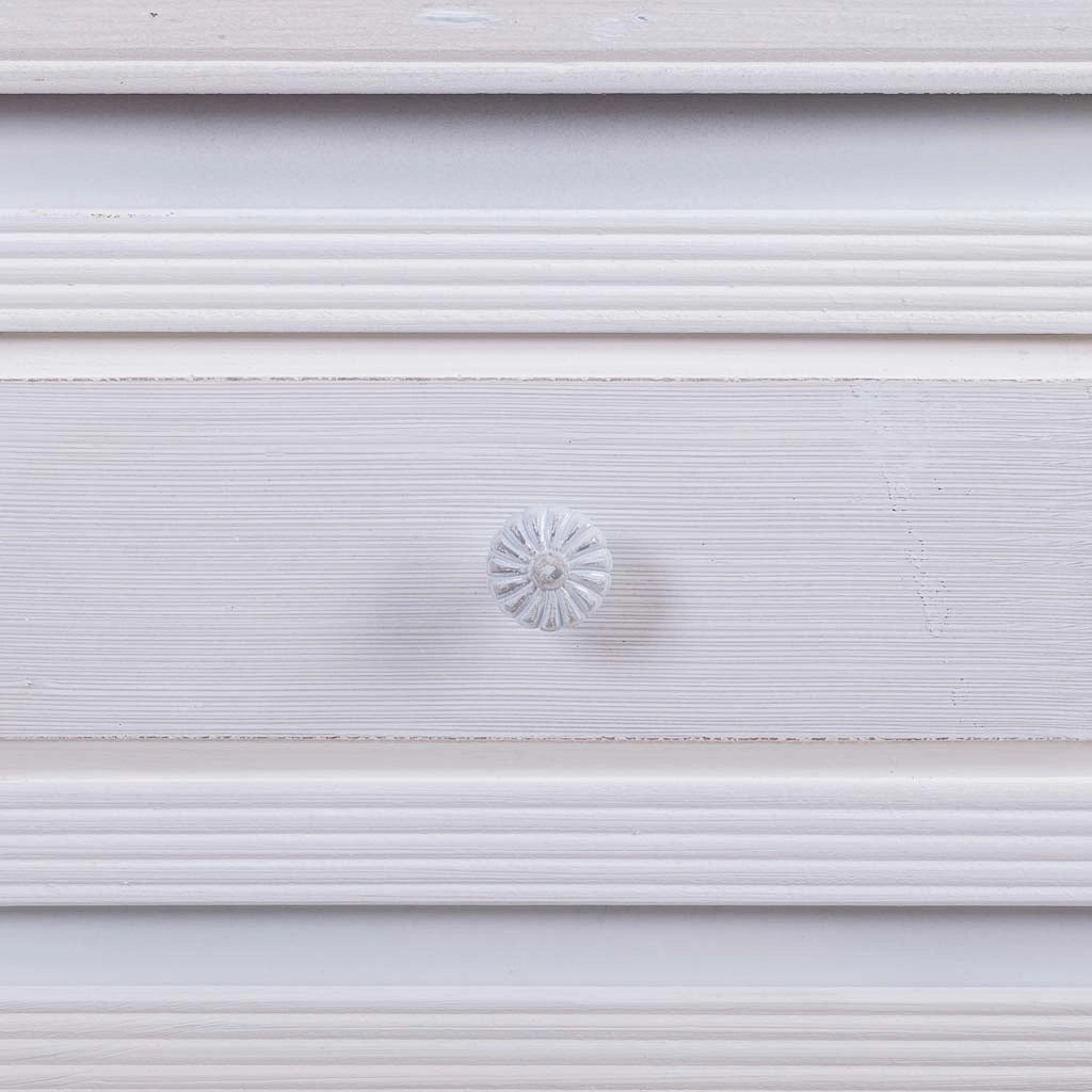 Comò in legno bianco 80x40x105