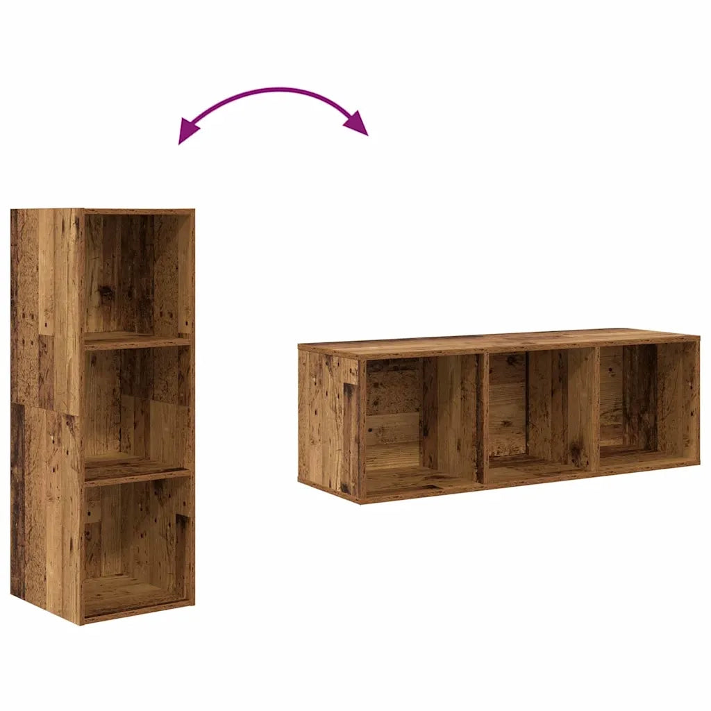 Set mobile TV Legno vecchio 37 x 37 x 107 cm Legno multistrato