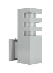 Applique esterna SU-MA RADO alluminio argento E27 IP54