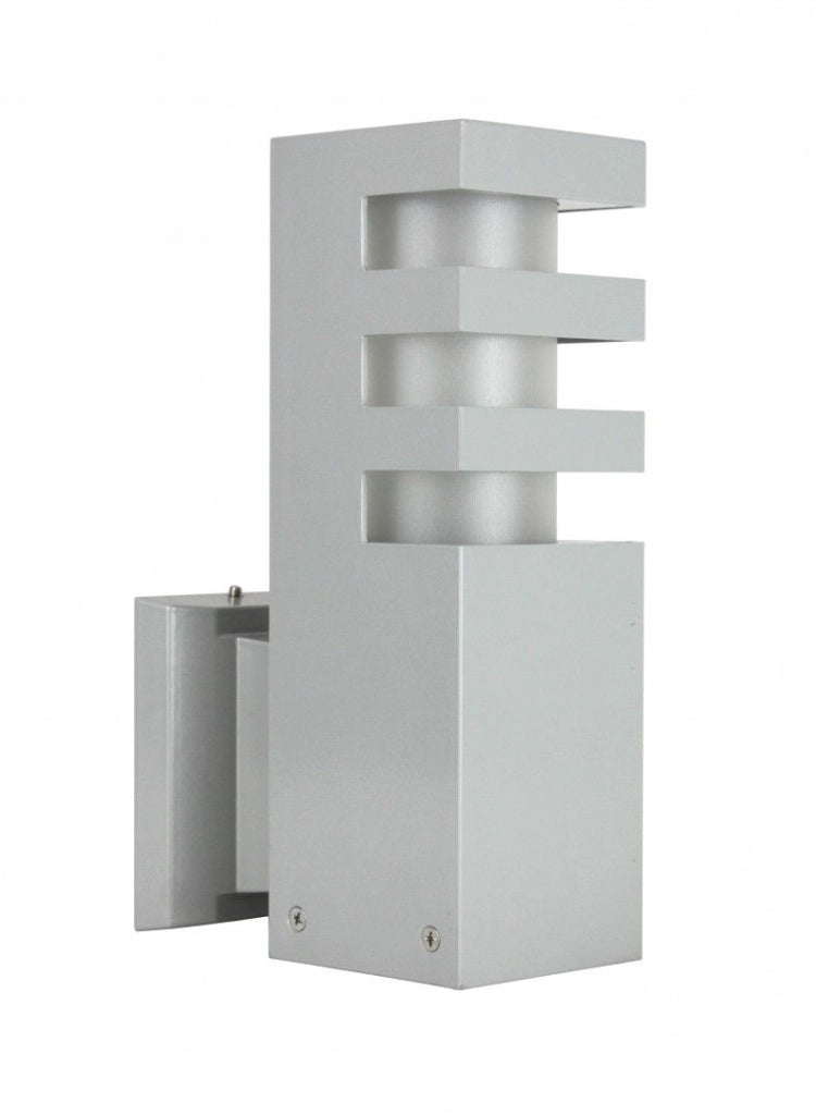 Applique esterna SU-MA RADO alluminio argento E27 IP54