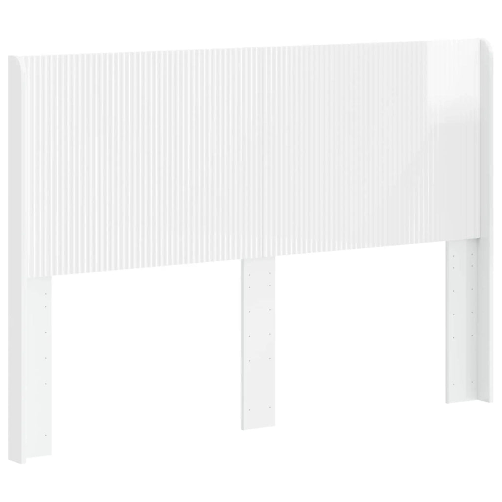 Testiera Letto Bianco Lucido Legno ingegnerizzato 889609
