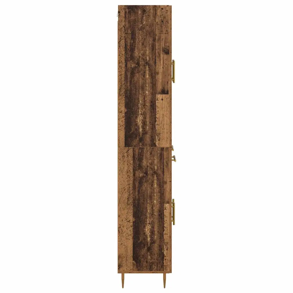 Credenza | Madia | Buffet da pranzo | Armadio da pranzo Legno vecchio 69,5 x 34 x 180 cm Legno multistrato