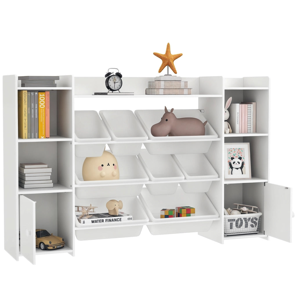 Libreria per bambini con 8 scatole ¨C Minimal ¨C bianco 80x30x24 cm
