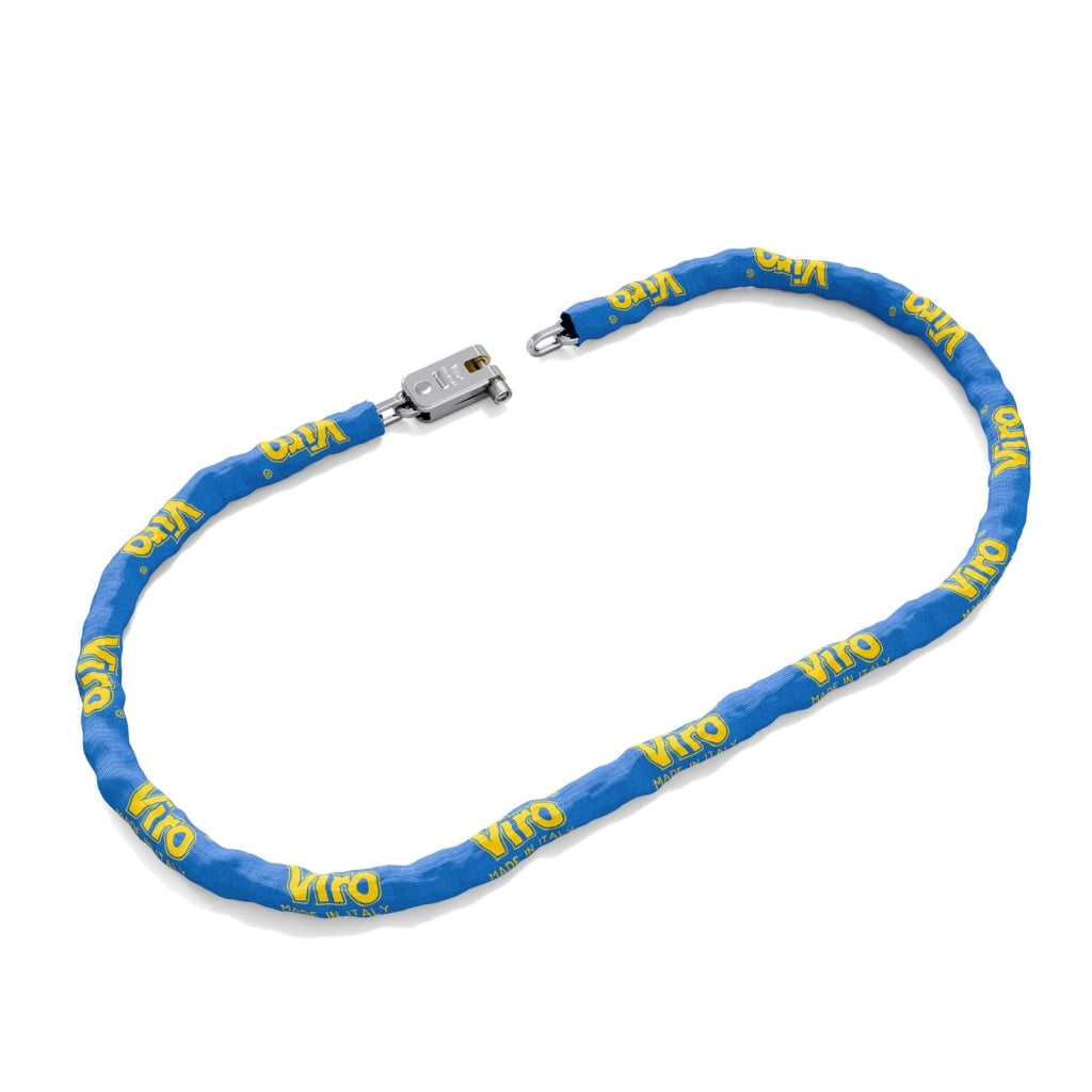 Catena Sicurezza Cementata Quadra con Lucchetto Viro con Guaina Mm 5,5 L.cm