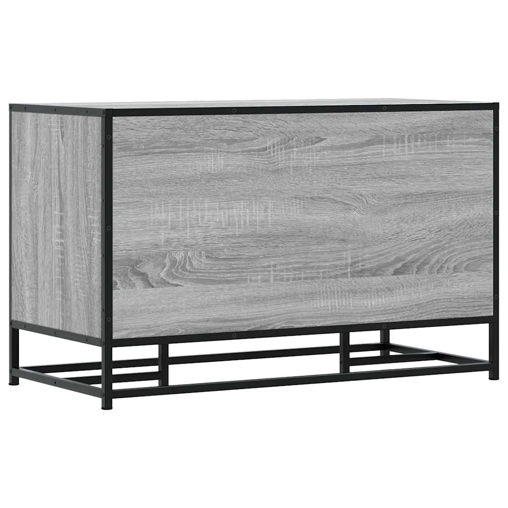 Scarpiera Grigia Sonoma 84x40x53,5 cm Truciolato e Metallo 849232