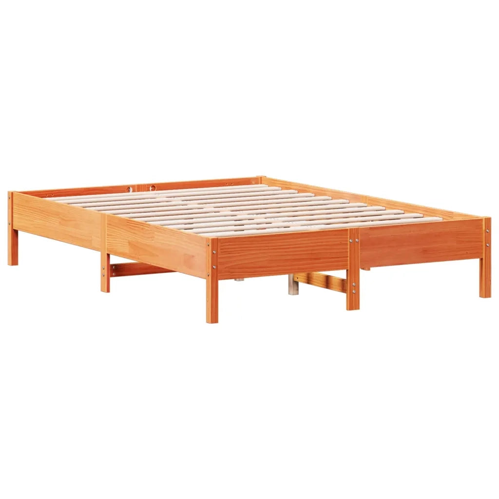 Giroletto senza Materasso Marrone Cera 120x200 cm Legno di Pino 3328237