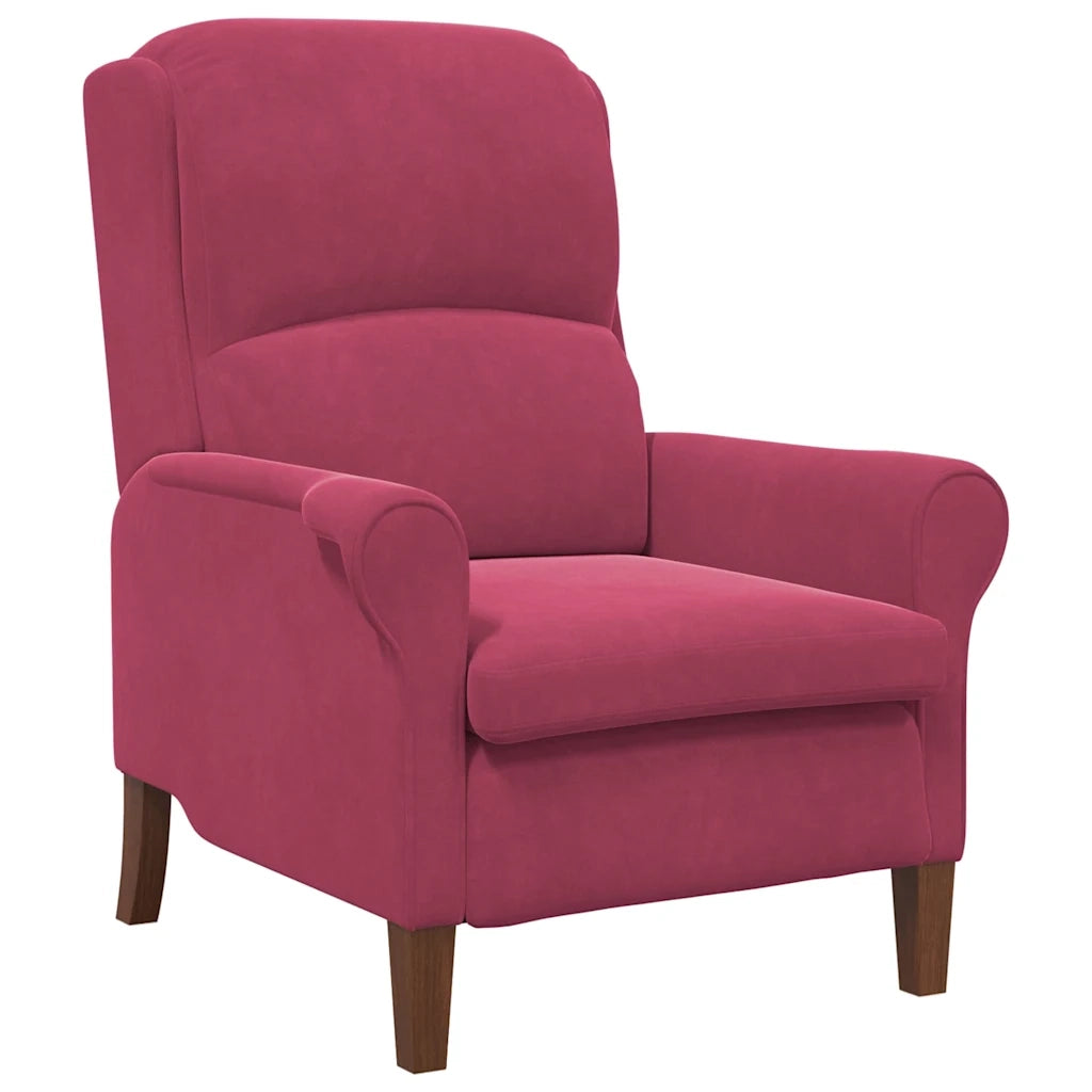 Poltrona | Sedia Relax Rosso vino Velluto