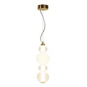 Lampada sospensione Maytoni Collar in vetro ottone LED