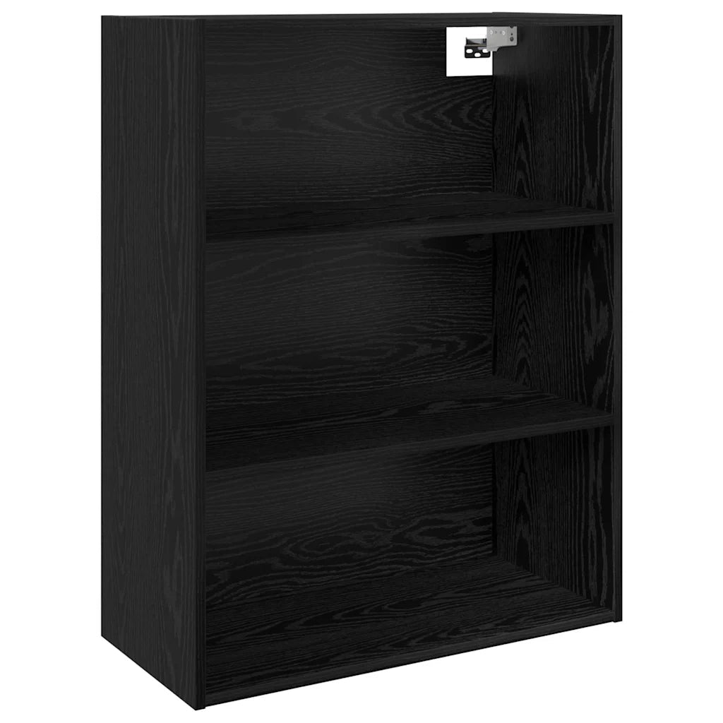 Credenza-Buffet-Armadio da cucina Rovere Nero 69,5 x 32,5 x 180 cm Legno multistrato 625576