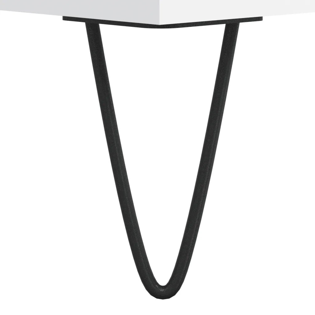 Tavolino da Salotto Bianco 55x55x36,5 cm in Legno Multistrato 830756