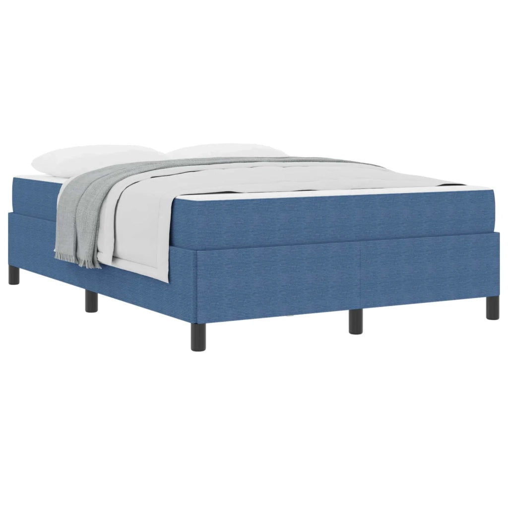 Struttura del letto con materasso-Giroletto Blu 140 x 190 cm Tessuto 854076