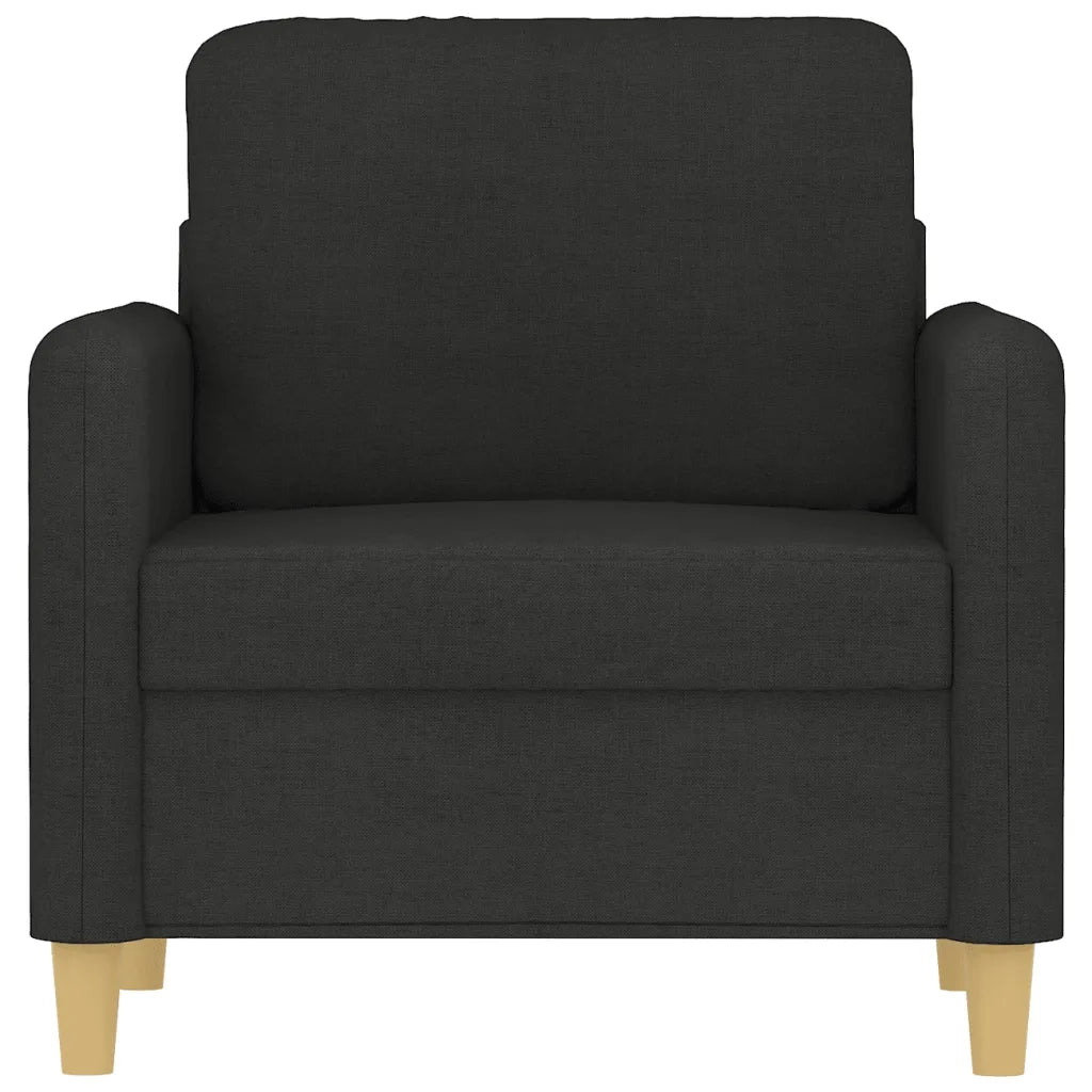 Poltrona | Sedia Relax Nera 60 cm in Tessuto
