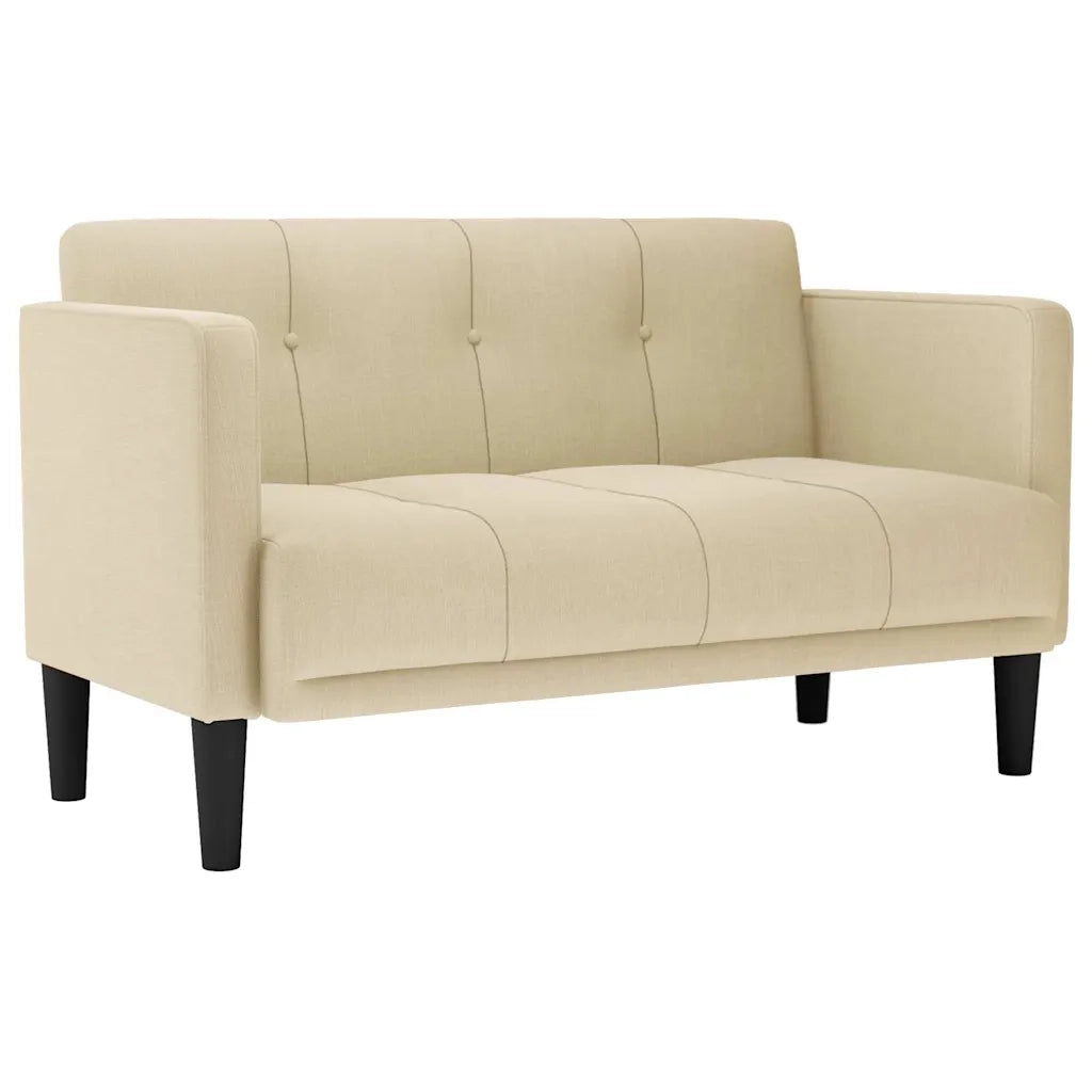 Divano Divanetto Crema 111 cm in Tessuto 4100565