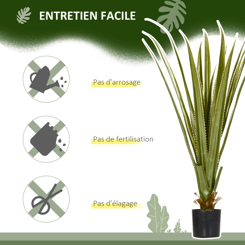 Agave artificiale in vaso ¨C zephmum ¨C verde, 90 cm