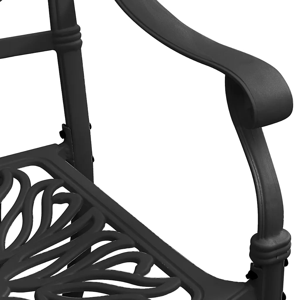 Set da Bistrot 3 pz Nero in Alluminio Pressofuso 3216323