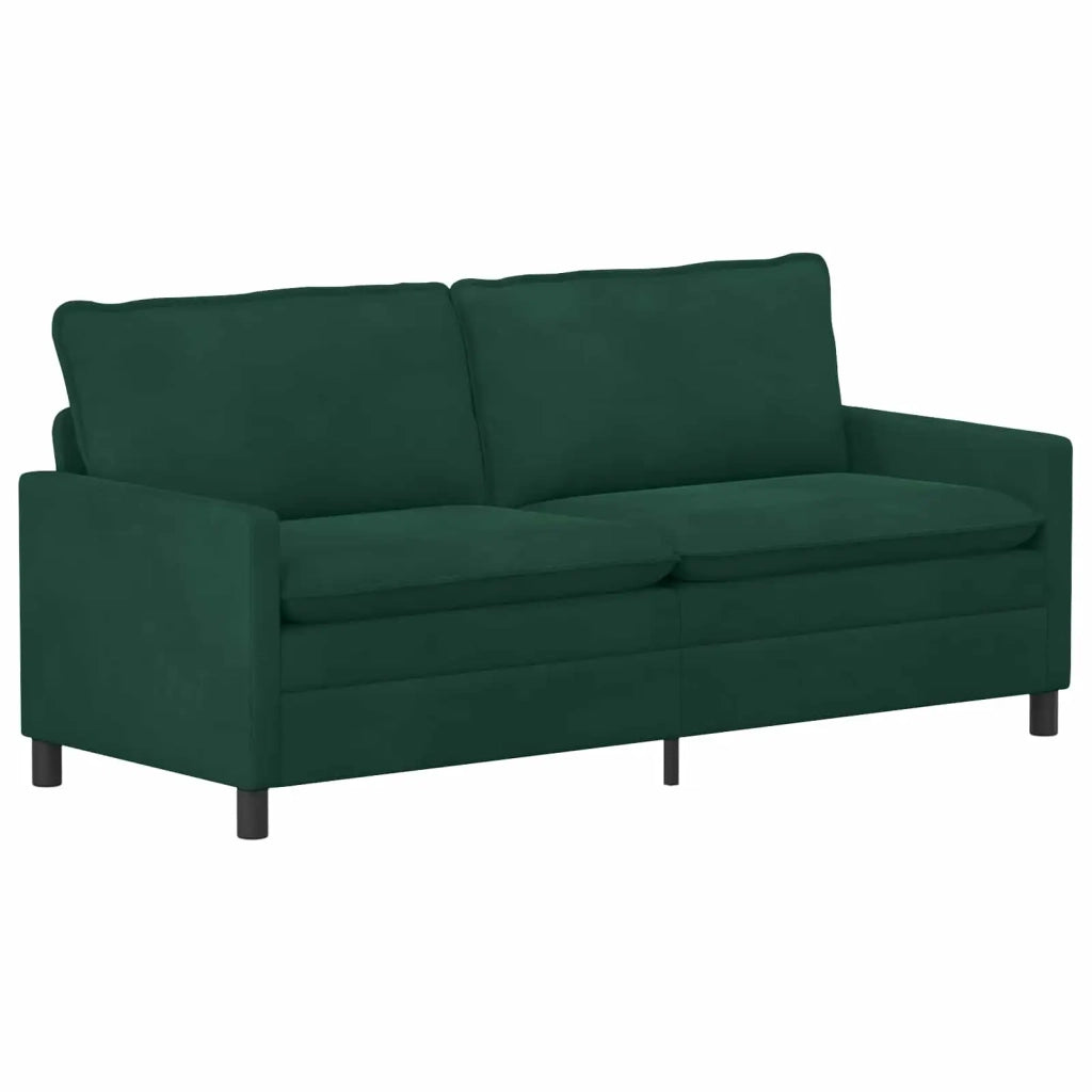 Set di divani 2 pcs Verde Scuro Velluto 3417111