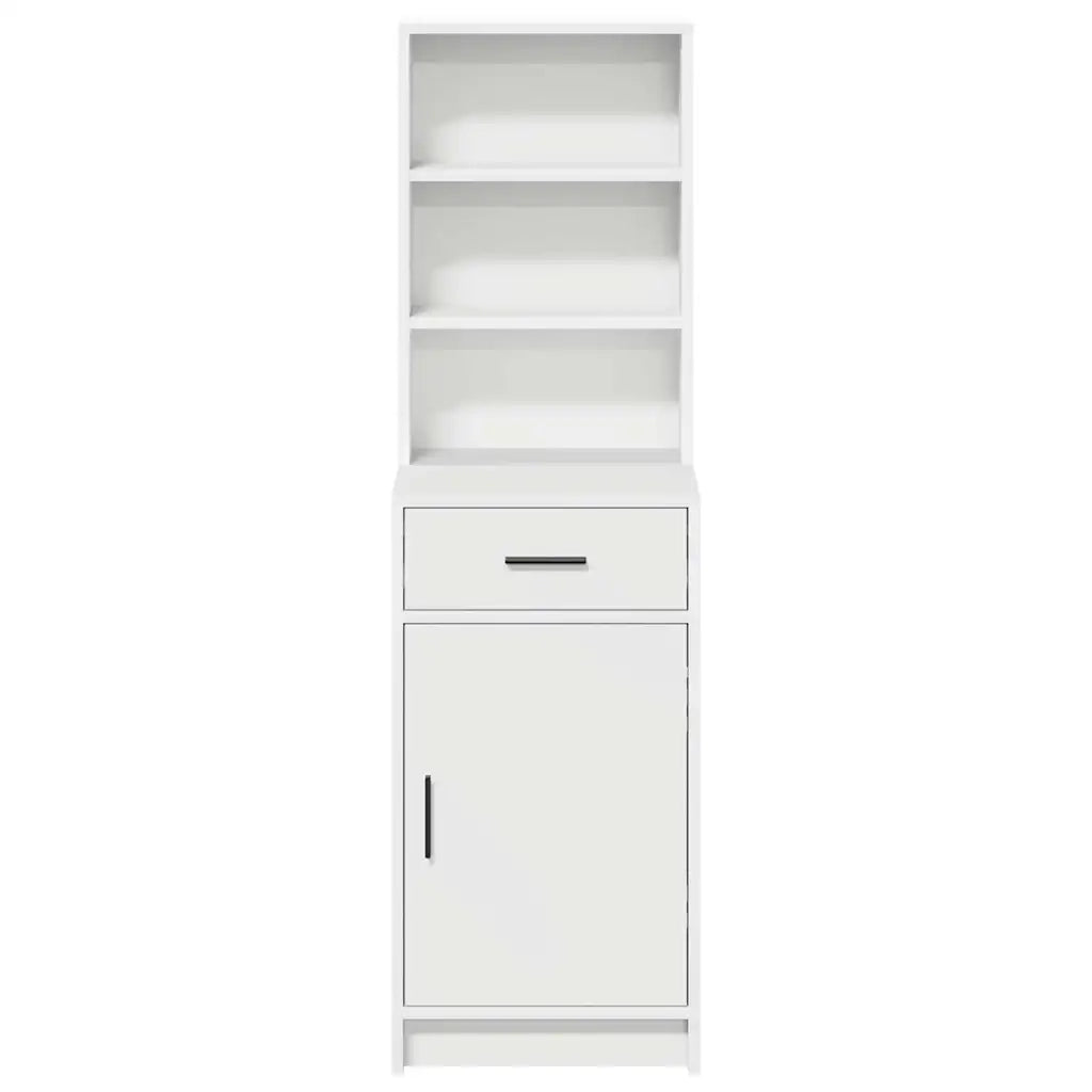 Credenza | Madia | Buffet da pranzo | Armadio da pranzo Bianco 40 x 40,5 x 135 cm Legno multistrato