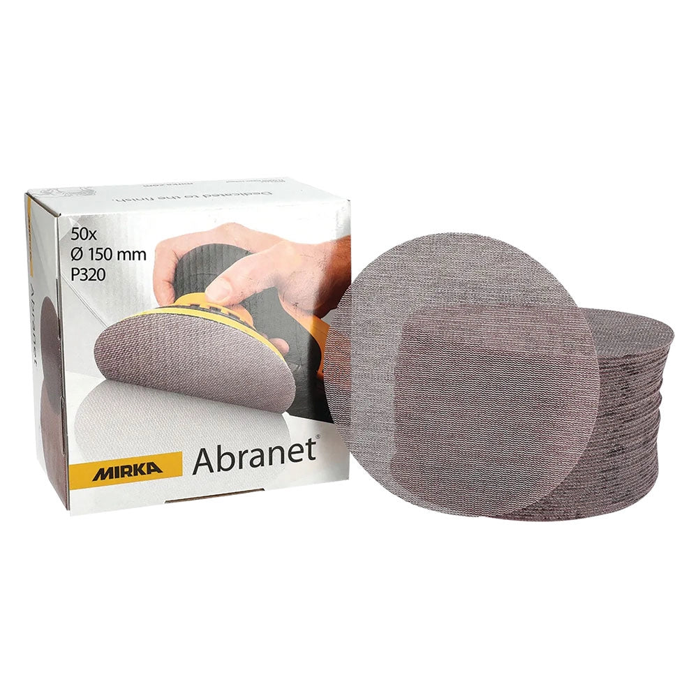 DISCO ABRASIVO CIRCOLARE 'ABRANET' Ø 225 mm - grana 80- 25 pezzi  - MIRKA