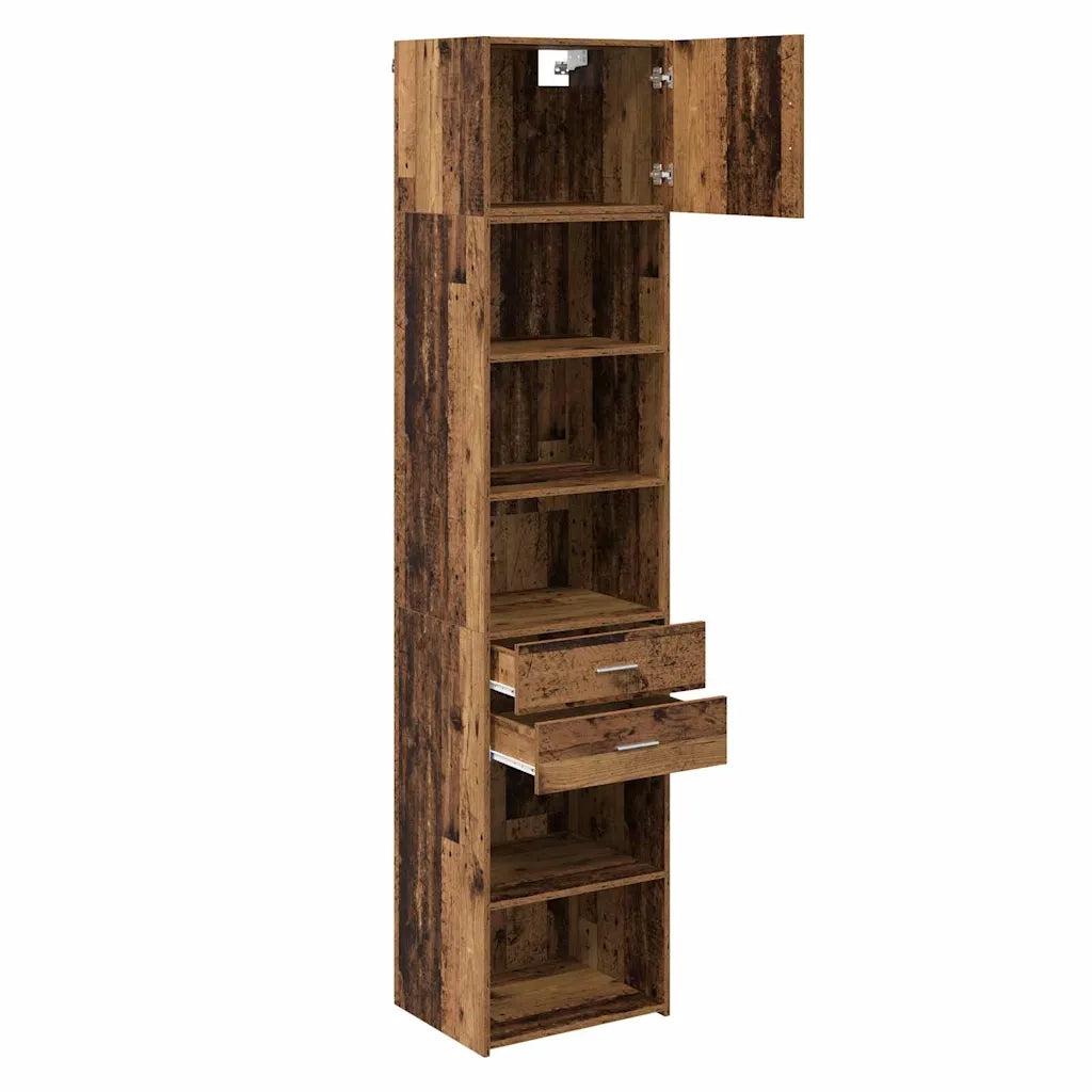 Credenza | Madia | Buffet da pranzo | Armadio da pranzo Legno vecchio 50 x 42,5 x 225 cm Legno multistrato