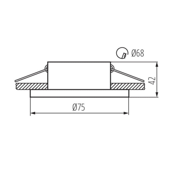 Kanlux SIMEN faretto da soffitto bianco/nero GX5.3 GU10