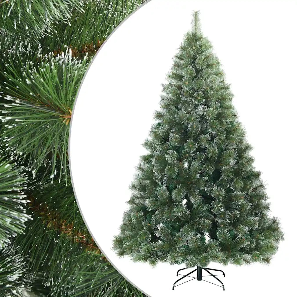Albero di Natale Artificiale Snodato Foderato di Neve Verde 42019338