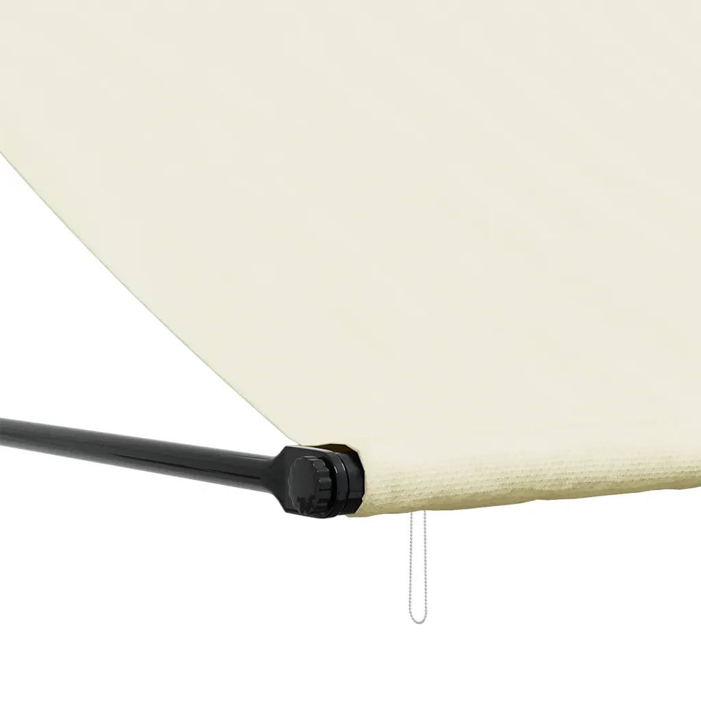 Tenda da Sole Retrattile-Tenda parasole per Patio Crema 300x150 cm in Tessuto e Acciaio