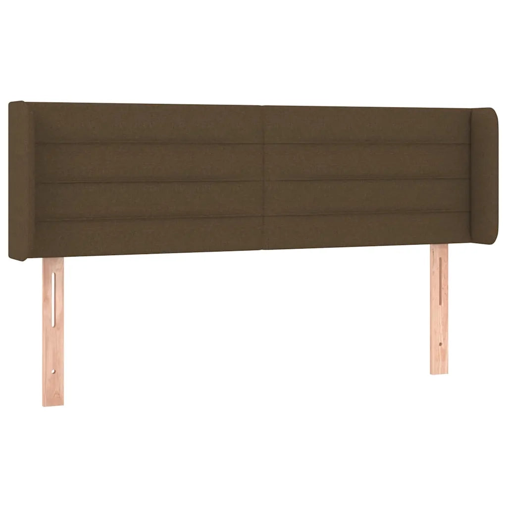 Testiera a LED Marrone Scuro 147x16x78/88 cm in Tessuto 3123377