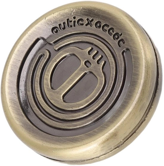 Giocattolo portatile in acciaio inossidabile - Regolatore magnetico a scorrimento - Allevia lo stress - Dimensioni 39 x 39 x 10 mm - Fidget Spinner