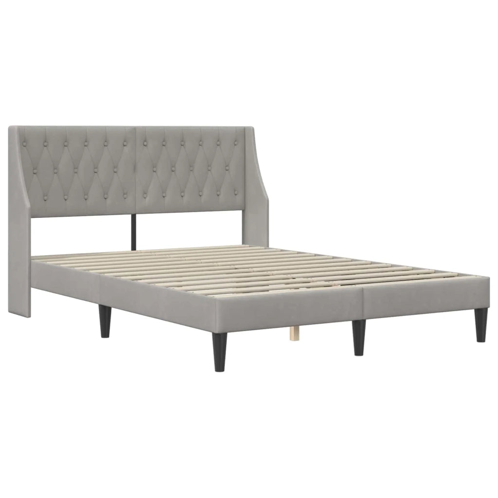 Struttura letto con materasso Grigio chiaro 140 x 200 cm 3414801