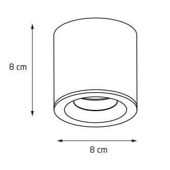 Spot da soffitto moderno nero FORM GU10 50W Maxlight