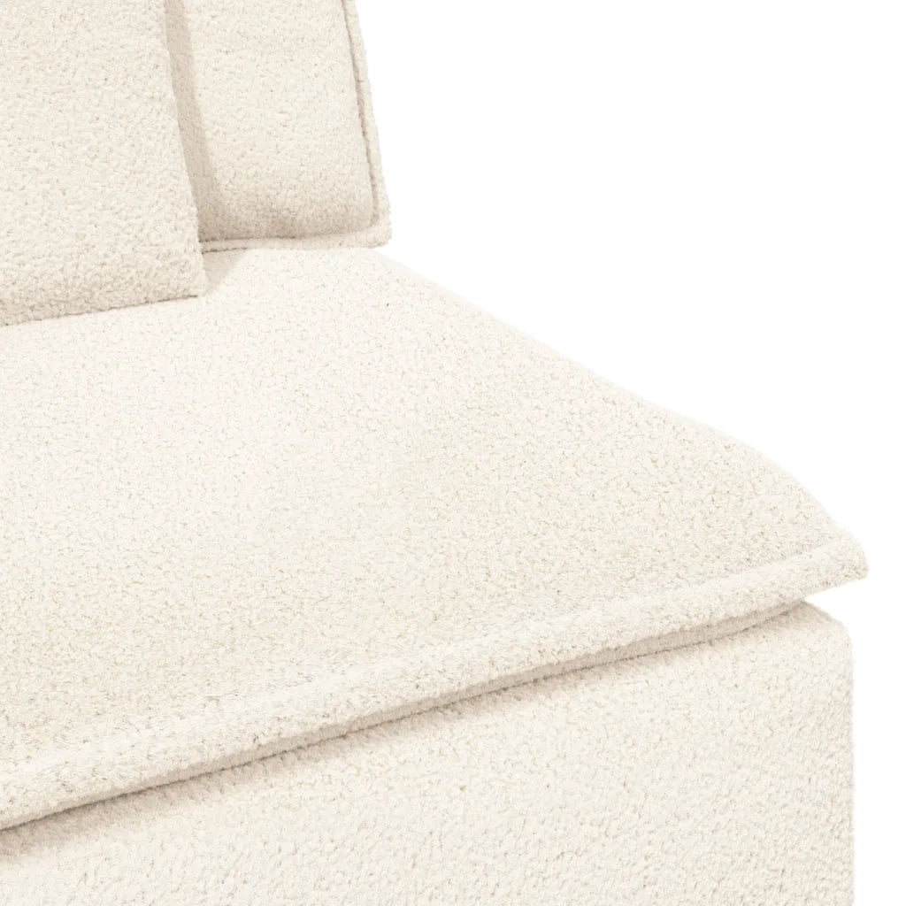 Divano da Giardino-Modulo Terminale Bracciolo Divano Modulare con Cuscini 100 cm 955665