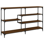 Tavolino Consolle | Tavolo d'Ingresso Rovere Marrone 160x32x95 cm Legno Multistrato