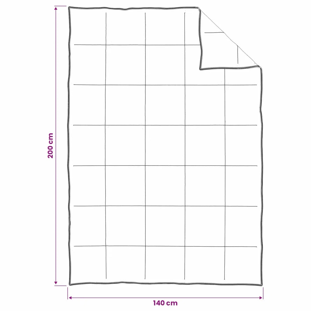 Piumino Letto Estivo Bianco 140 x 200 cm Bambù 42041973