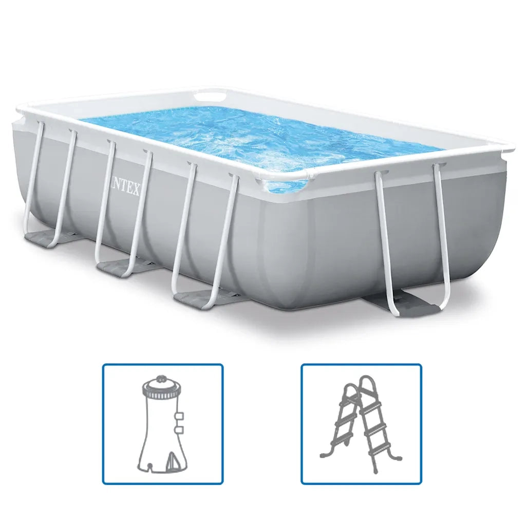 INTEX Set Piscina Prism Frame Rettangolare 300x175x80 cm 92017