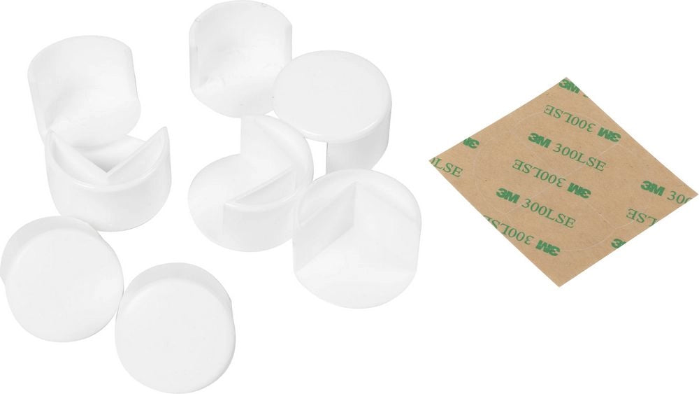 Paraspigoli tondi ad incastro 4 pz di Poupy per una massima sicurezza.